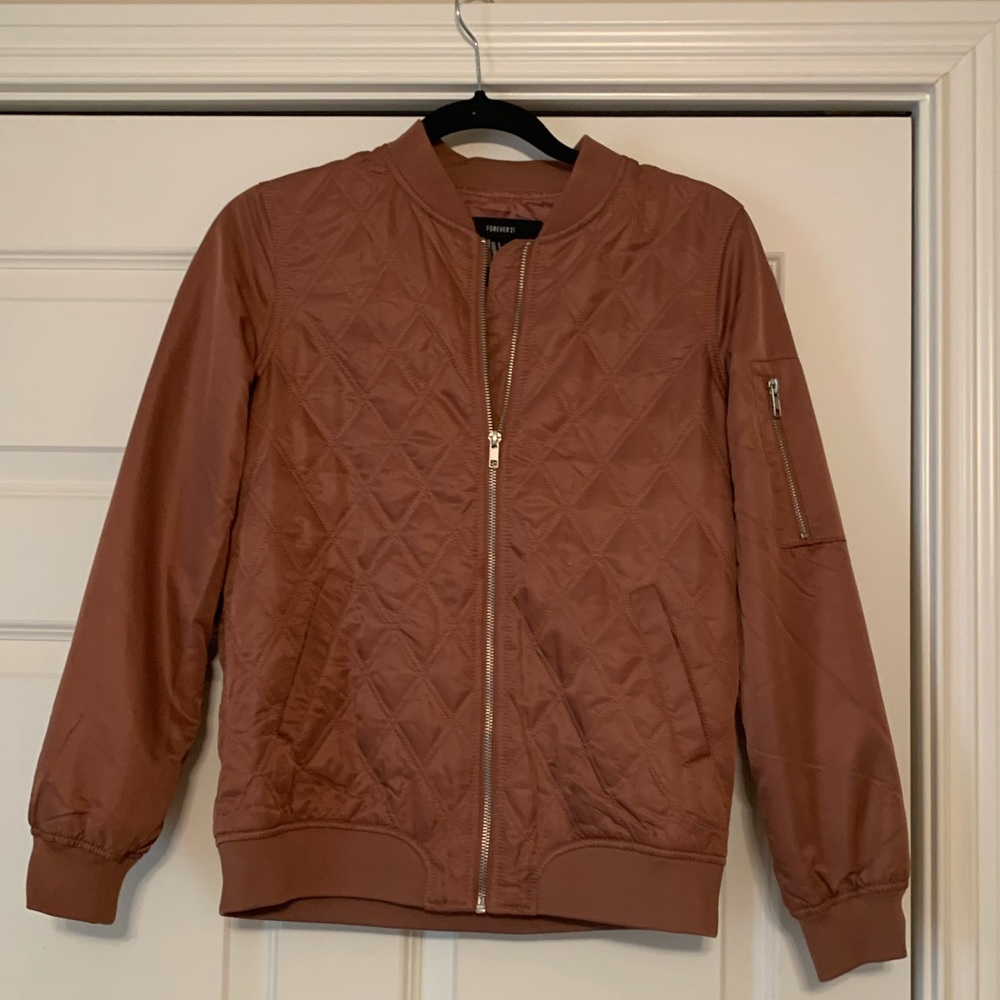 Mauve bomber jacket